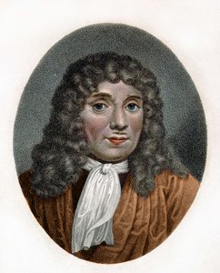 Portret van Antonie Van Leeuwenhoek, Nederlandse natuuronderzoeker (1632-1723). 18e-eeuwse gravure. door Unknown artist