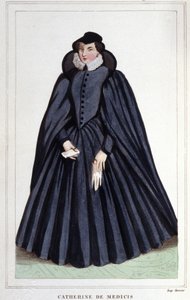 Portret van Catherine de Medici (Caterina de Medici) (1519-1589).