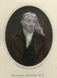 Portret van Edward Jenner (1749-1823), Engelse arts, ontdekker van immuniteit tegen pokken. door Unknown artist