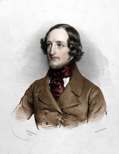 Portret van de componist Sigismund Thalberg (1812 - 1871) door Unknown artist