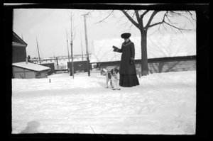 Blenda Simberg en Sarto in de haven van Vyborg