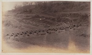 4e Goorkha Regiment bemant verschansingen door Unknown photographer