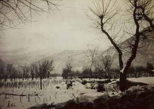 Album Harriet Louise Self: een uitzicht op de vallei van de Brenta met sneeuw door Unknown photographer