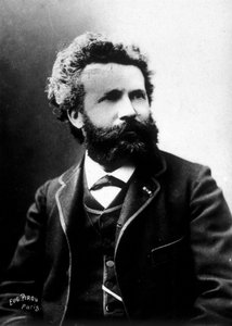 Camille Flammarion, Franse astronoom, circa 1890 door Unknown photographer