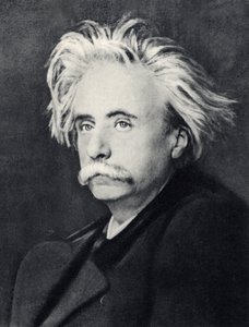 Edvard (Hagerup) Grieg (1843-1907) Noorse componist (zw/w foto)