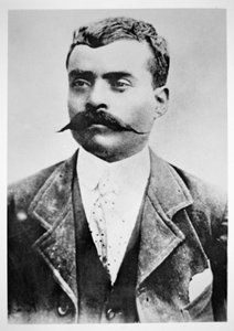 Emiliano Zapata (z/w foto) door Unknown photographer