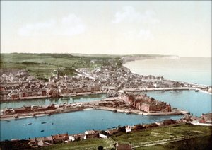 Fécamp en zijn kliffen - V. 1895. door Unknown photographer