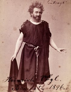 Duitse tenor Heinrich Vogl (1845 - 1900) als Loge in Richard Wagner