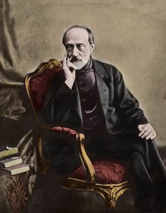 Giuseppe Mazzini (1805-1872), Italiaanse patriot en politicus - 1864 - Portret van de Italiaanse Republikeinse politicus Giuseppe Mazzini (1805-1872)