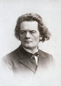 Halflang portret van de beroemde Russische pianist en componist Anton Grigorevic Rubinstein
