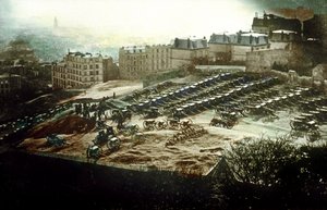 In Montmartre bedreigen grote kanonnen van de regering Parijs, 18 maart door Unknown photographer