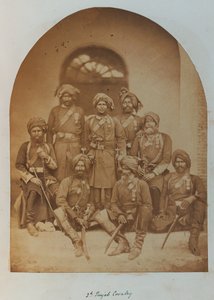 Officieren en onderofficieren van het Indiase leger, allen houders van de Indian Order of Merit door Unknown photographer