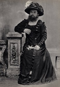 Les Monsters, de vrouw met baard. Fotografie, eind 19e eeuw, Parijs. Coll. Selva. door Unknown photographer