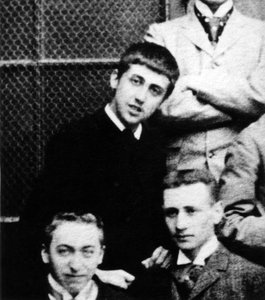 Marcel Proust (1871-1922) op de middelbare school in Parijs, ca. 1887 door Unknown photographer