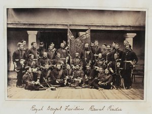 Leden van het 101e Regiment of Foot (Royal Bengal Fusiliers) in Rawalpindi