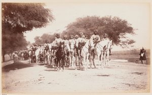 Nabha Native Cavalry Contingent bij het Delhi oefenkamp