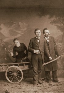 Paul Ree, Lou Andreas-Salome, Friedrich Nietzsche - mei 1882 (Lucerne, Atelier Jules Bonnet)