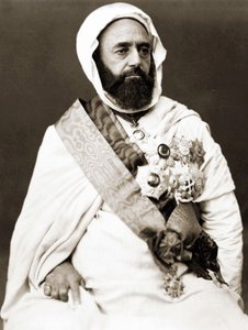 Portret van Abd el Kader rond 1875
