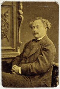 Portret van Alexandre Dumas Jr. (1824 - 1895) in 1884
