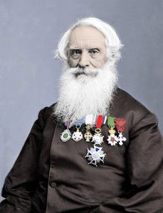 Portret van de Amerikaanse uitvinder Samuel Finley Breese Morse (1791-1872) foto rond 1860.