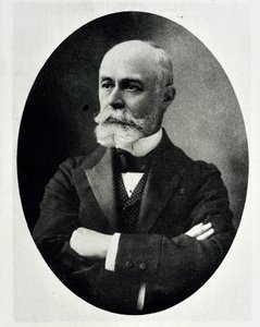 Portret van Antoine Henri Becquerel - Engelse natuurkundige, Nobelprijswinnaar 1852-1908 door Unknown photographer