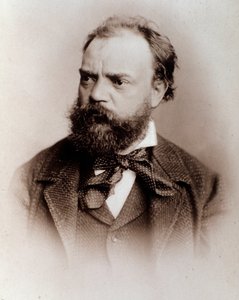 Portret van Antonin Dvorak (1841-1901) Engelse componist 19e eeuw. Bologna, civico museo bibliografico door Unknown photographer
