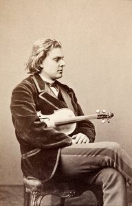 Portret van August Wilhelmj door Unknown photographer