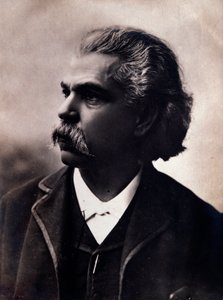 Portret van Carlos Andrea Gomes (Gomez) (1836-1896) Braziliaanse componist Fotografie. 19e eeuw.