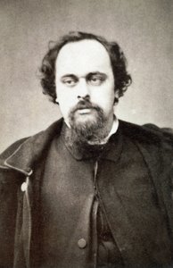 Portret van Dante Gabriel Rossetti (1828-1882) - Circa 1860 door Unknown photographer