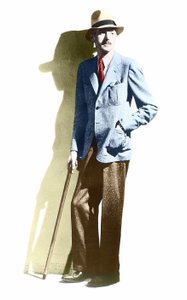 Portret van Dashiell Hammett (1894-1961), Amerikaanse schrijver door Unknown photographer