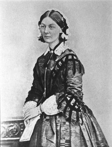 Portret van Florence Nightingale (1820 - 1910). 19e-eeuwse foto