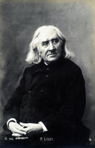 Portret van Franz Liszt. door Unknown photographer