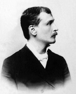 Portret van Georges Moineau alias Georges Courteline (1858-1929), Franse romanschrijver en toneelschrijver. door Unknown photographer