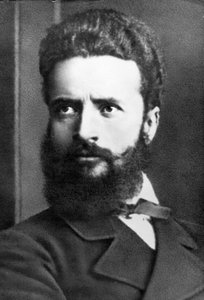 Portret van Hristo Botev, Bulgaarse dichter en journalist, ook bekend als revolutionair en nationale held