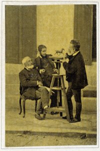 Portret van Jean Louis Meissonnier in 1880, Franse schilder en cartoonist (1815 - 1891)