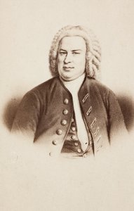Portret van Johann Sebastian Bach, van een eerder beeld