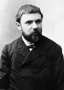 Portret van Jules Henri Poincare, Franse wiskundige en natuurkundige.