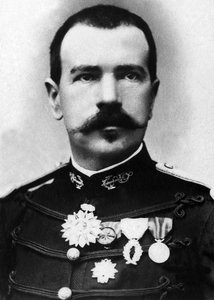 Portret van Parfait Louis Monteil, luitenant-kolonel van de Marine Infanterie en ontdekkingsreiziger.