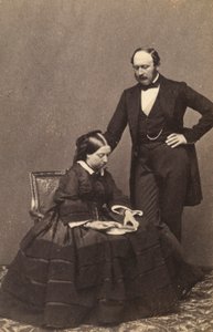Portret van Koningin Victoria van Engeland en prins-gemaal Albert van Saksen-Coburg-Gotha door Unknown photographer