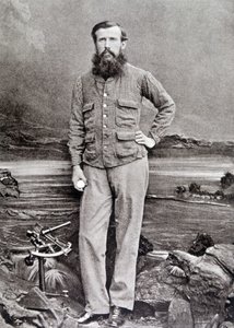 Portret van Speke, Britse ontdekkingsreiziger (1827 - 1864)