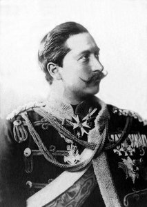 Portret van Willem II (1859-1941), laatste keizer van Duitsland en laatste koning van Pruisen van 1888 tot 1918.