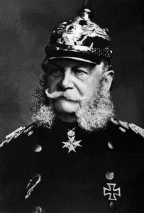 Portret van Willem I (1797-1888), Koning van Pruisen van 1861 tot 1888, hij werd Keizer van Duitsland van 1871 tot 1888.