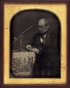 Portret van een wetenschapper,c. 1840 (foto) door Unknown photographer