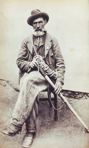 Portret van de Italiaanse bergbeklimmer Jean-Antoine Carrel (Valtournenche) door Unknown photographer