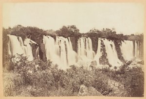 Umgeni-watervallen, Natal-provincie, Zuid-Afrika, ca. 1882