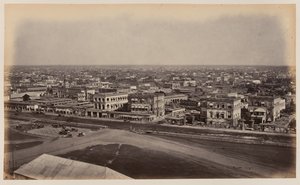 Uitzicht vanaf het Ochterlony Monument, Calcutta door Unknown photographer