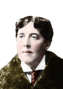 portret van de schrijver Oscar Wilde rond 1900. 19e-eeuwse foto door Unknown photographer
