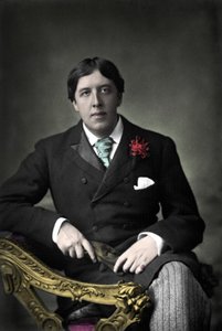 Portret van schrijver Oscar Wilde. Foto uit de 19e eeuw door Unknown photographer