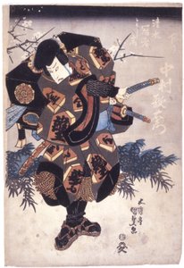 Nakamura Utaemon in de rol van Shimizu Kanja Yoshitaka door Utagawa (1786 1865) Kunisada
