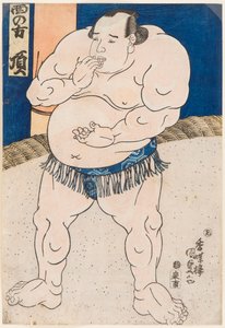 Portret van de sumoworstelaar Itadaki door Utagawa Kunisada